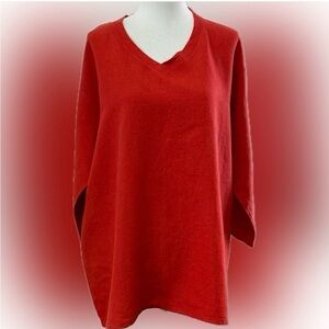 Jewel Toffier V-Neck Linen Tunic Size M/L Coastal Beach Casual Comfy Luxury